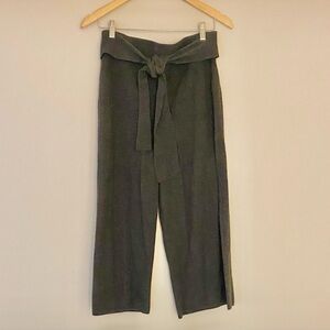 Anthropologie Wool Blend Tie-Waist wide Leg Pants